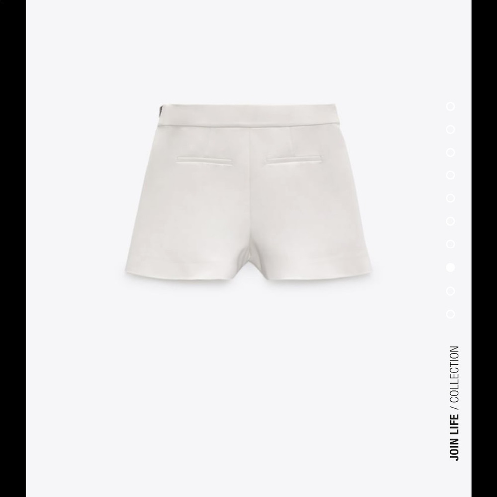 Zara White Shorts size L